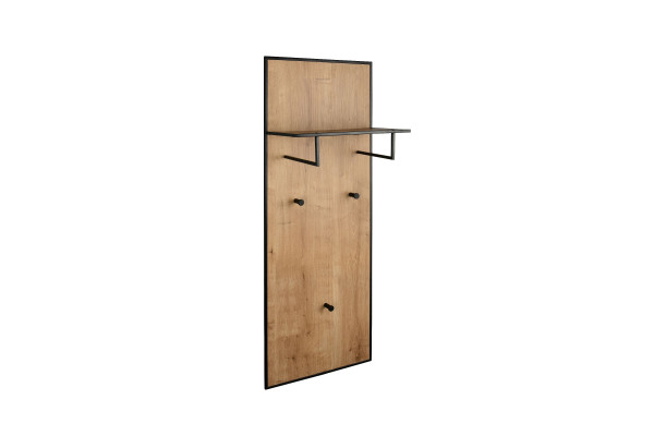 Garderobe FABIJOLA in schwarz aus Metall