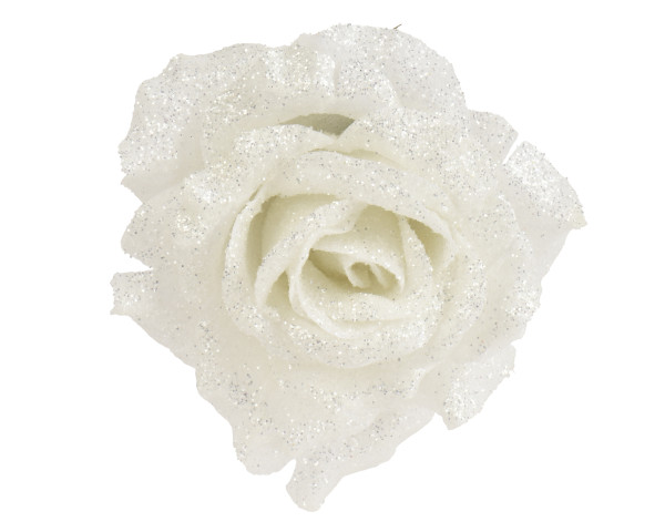 Kunstblume ROSE weiß