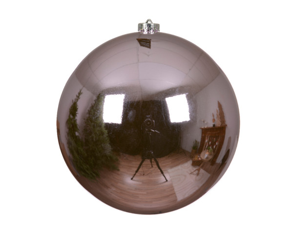 Weihnachtskugel SHINY in lila aus Kunststoff