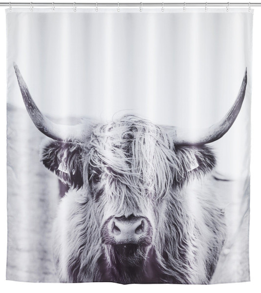 Duschvorhang YAK in mehrfarbig aus Polyester
