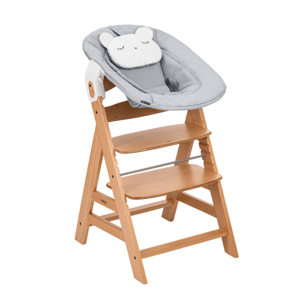 Hochstuhl-Set hauck ALPHA PRE in natur aus Materialmix