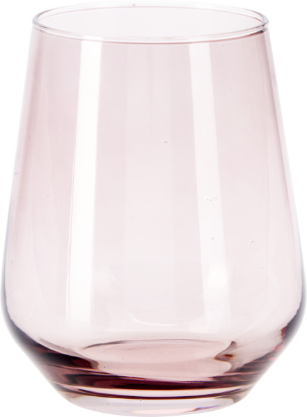 Trinkglas TREVISO in rosa aus Glas