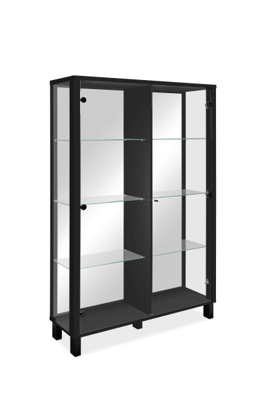 Highboard AZRA in schwarz aus Dekor