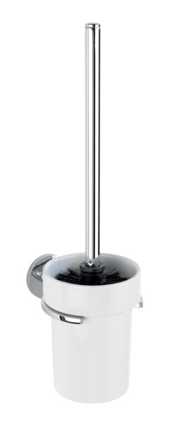 WC-Garnitur UV-LOC® ISERA in chromfarben aus Materialmix