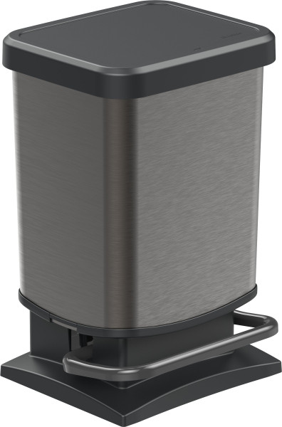 Treteimer PASO grau in graphit aus Polypropylen