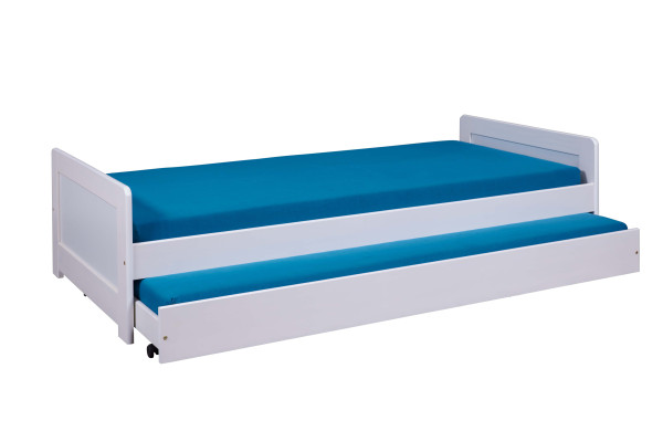 Sofabett SURF in weiß aus Massivholz