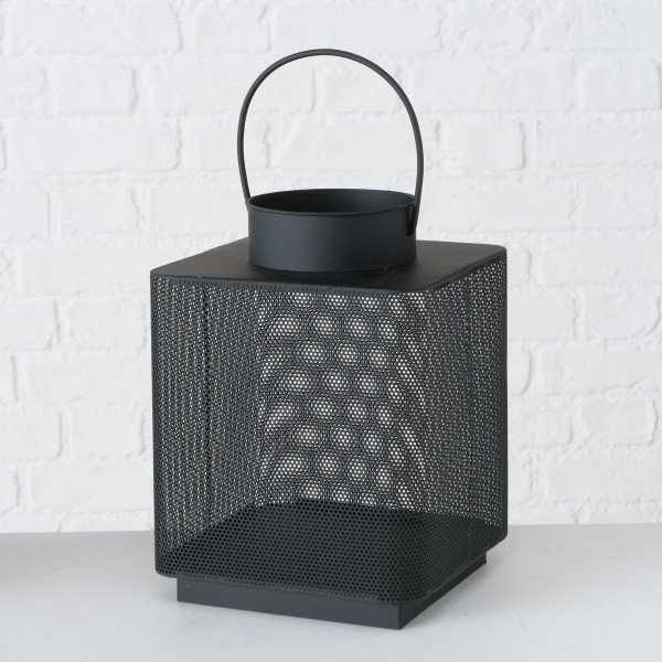 Laterne COOPER in schwarz aus Eisen