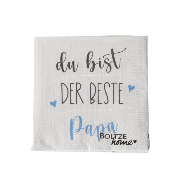 Servietten PAPA in mehrfarbig aus Papier