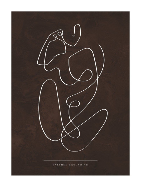 Bild BODY DRAWING in braun aus Papier