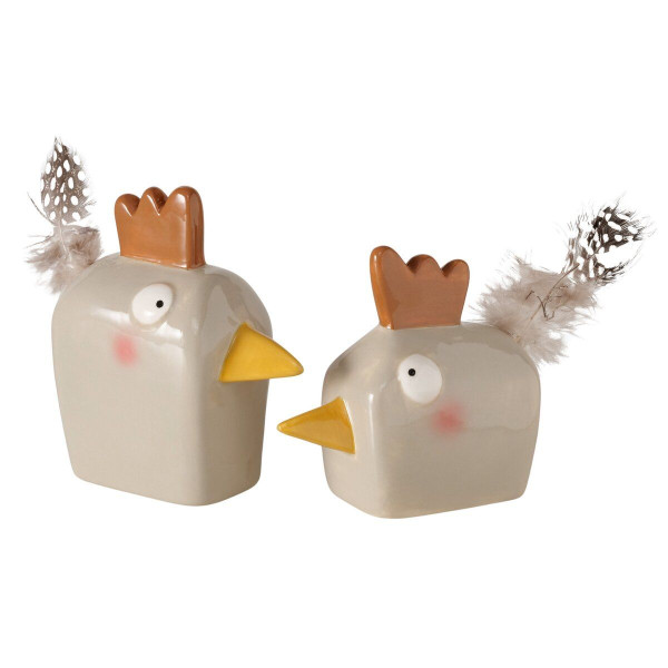 Dekofigur BEPPO in braun aus Materialmix