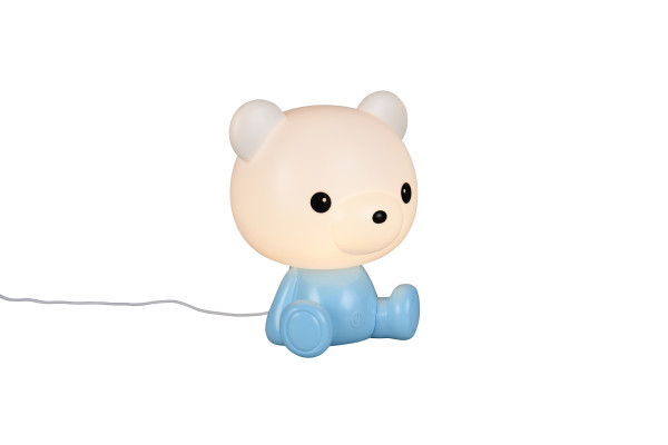 Tischleuchte LED CUTIE in blau aus Kunststoff