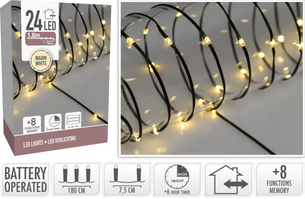 Lichterkette LED BLACK