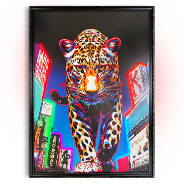 Bild NEW YORK CAT in mehrfarbig aus Materialmix