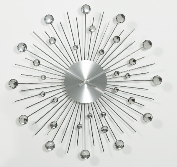 Wanduhr DIAMOND silber