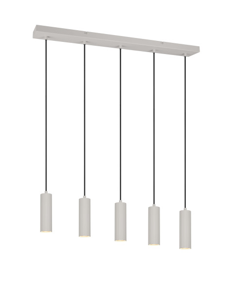 Pendelleuchte SOKA grau in grau aus Metall