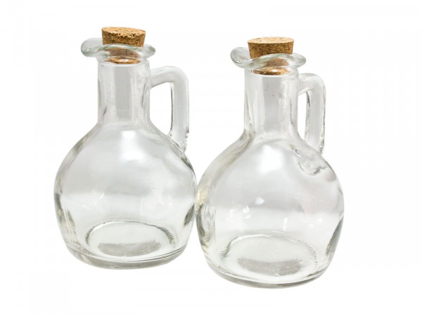 Essig-/Ölflaschen QUATTRO in transparent aus Glas