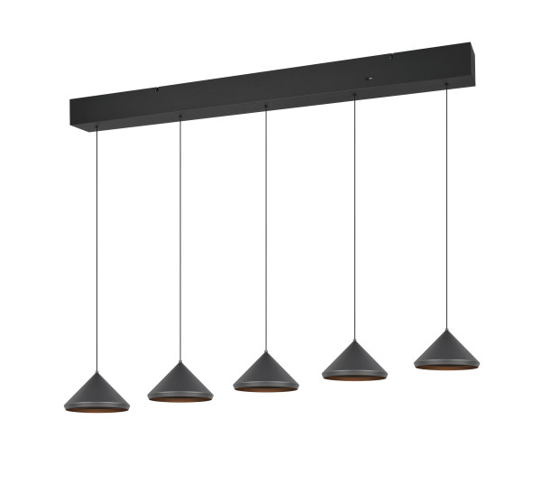 Pendelleuchte LAGUNA in schwarz aus Metall