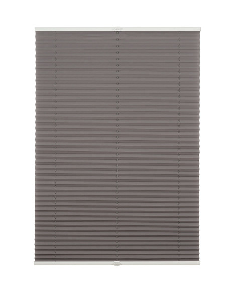 Plissee FREE grau 65x130cm in hellgrau aus Polyester