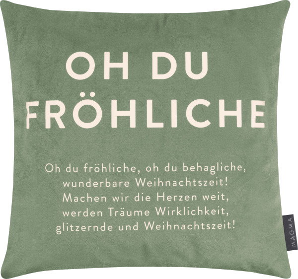 Kissenhülle WORDART XMAS in mehrfarbig aus Polyester