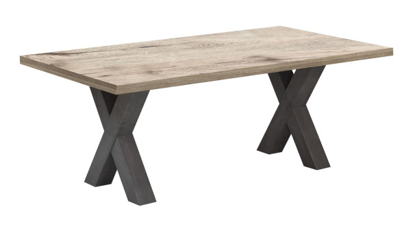 Couchtisch MISTER in  graphit/Sandeiche aus Holz