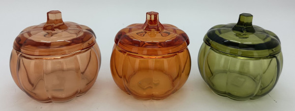 Vorratsglas PUMPKIN mit Deckel in mehrfarbig aus Glas