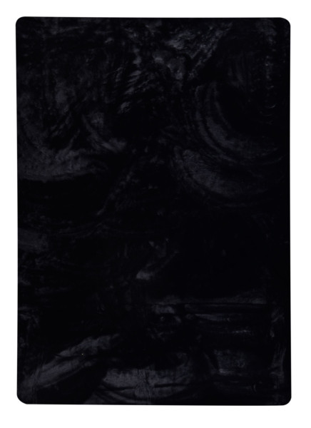 Teppich HEAVEN schwarz in schwarz aus Polyester