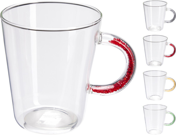 Trinkglas CANDY in mehrfarbig aus Glas