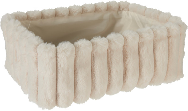 Korb FLUFFY weiß klein