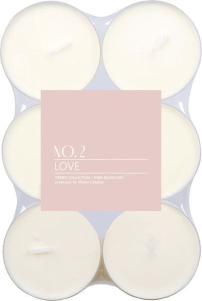 Maxi-Duftteelichter-Set LOVE