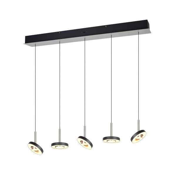Pendelleuchte GUANO in Nickel aus Metall