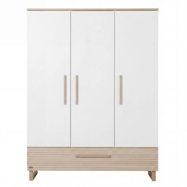 Kleiderschrank NEFELIA in weiß aus Dekor