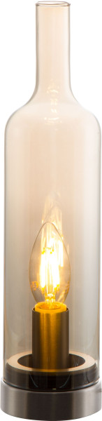 Tischleuchte BOTTLE braun
