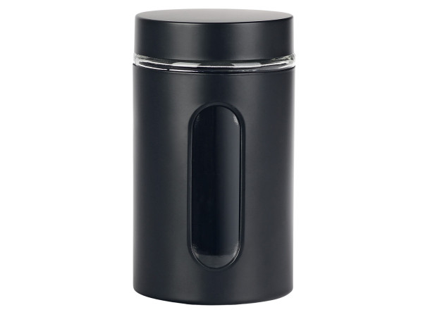Vorratsdose BLACKY in schwarz aus Metall