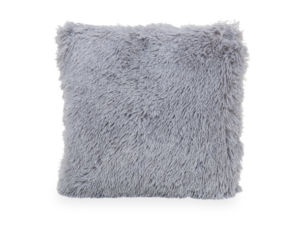 Kissen BODRUM grau in grau aus Polyester