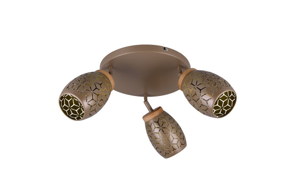 Deckenleuchte BIDAR in coffee aus Metall