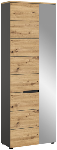 Garderobenschrank CANU in Artisaneiche aus Dekor