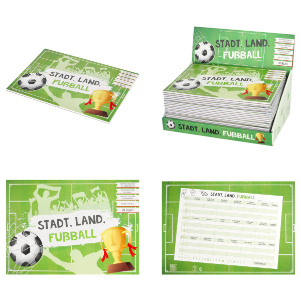 Spielblock STADT LAND FUSSBALL