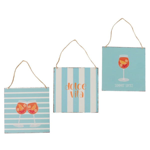 Schild SUMMER SPRITZ in mehrfarbig aus Materialmix