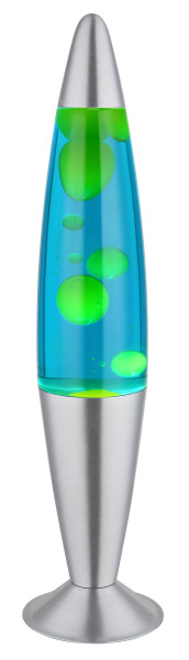 Lavaleuchte LED BUBBLE silber