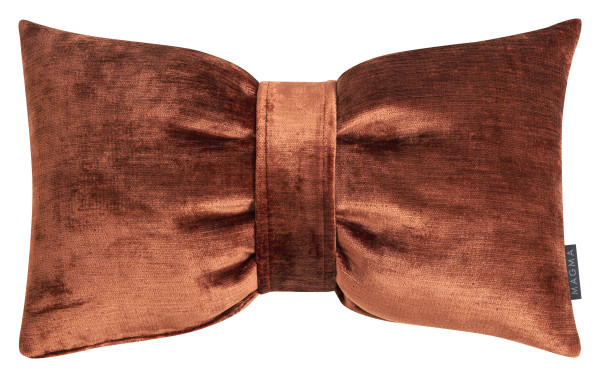 Schleifenkissen ROSSINI kupfer in kupferfarben aus Polyester