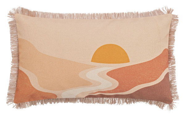 Kissenhülle SUNRISE peach in peach aus Mischgewebe