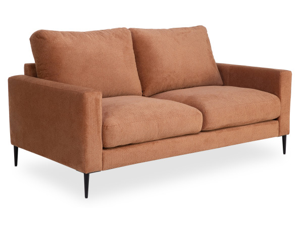 Sofa 2-Sitzer BOLKO in apricot aus Stoff
