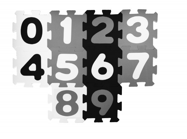 Puzzlematte ZAHLEN NORDIC in mehrfarbig aus Kunststoff