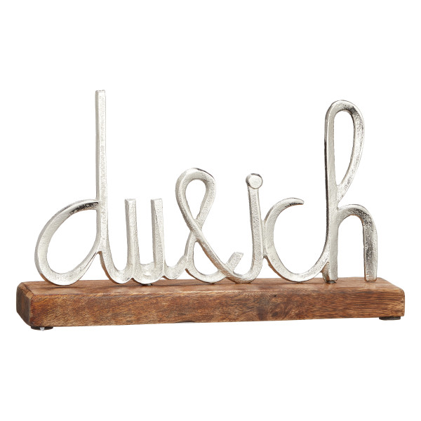 Schriftzug DU&ICH