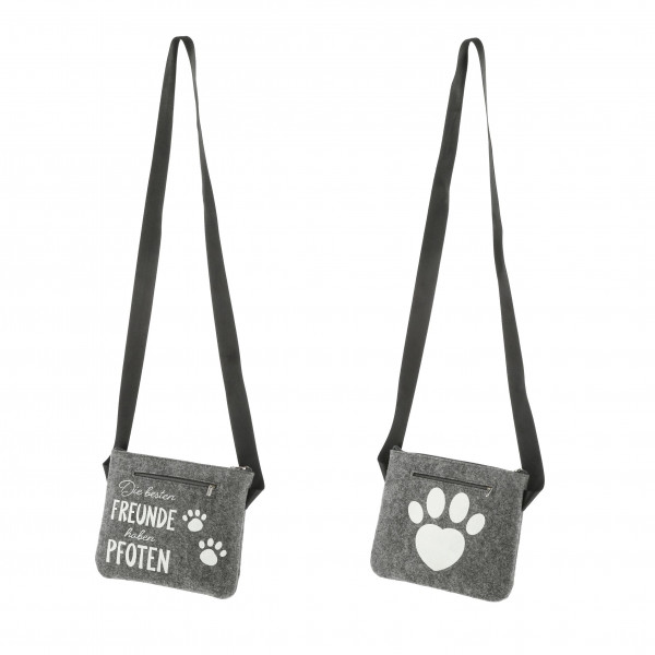 Tasche FILZ HUNDELECKERLI in grau aus Filz