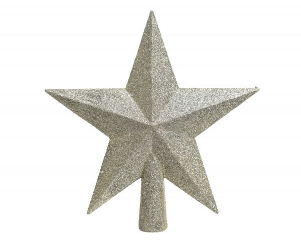 Baumspitze STAR creme in creme aus Kunststoff