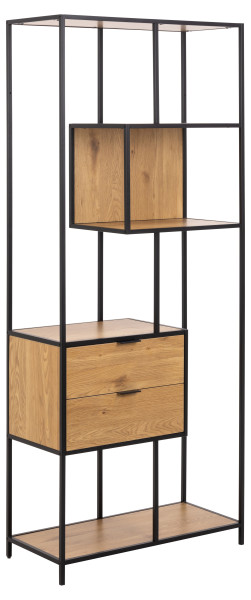 Regal SEAFORD in natur aus Materialmix