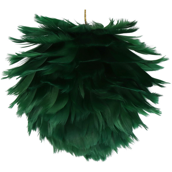 Dekohänger FEATHER BALL grün in grün aus Kunststoff