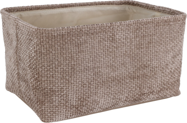 Korb TEDDY klein in braun aus Polyester