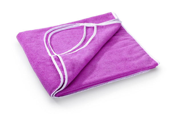 Duschtuch in pink aus Stoff